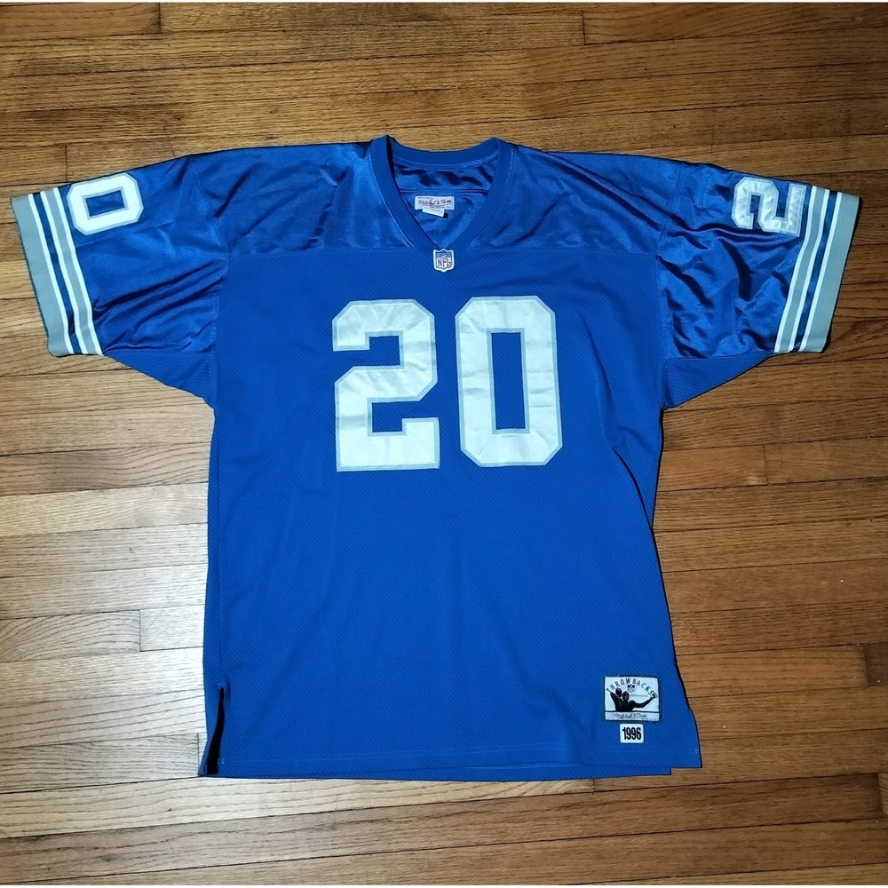 Authentic 1996 Barry Sanders #20 Detroit Lions Mitchell & Ness NFL 54 Jersey 2X